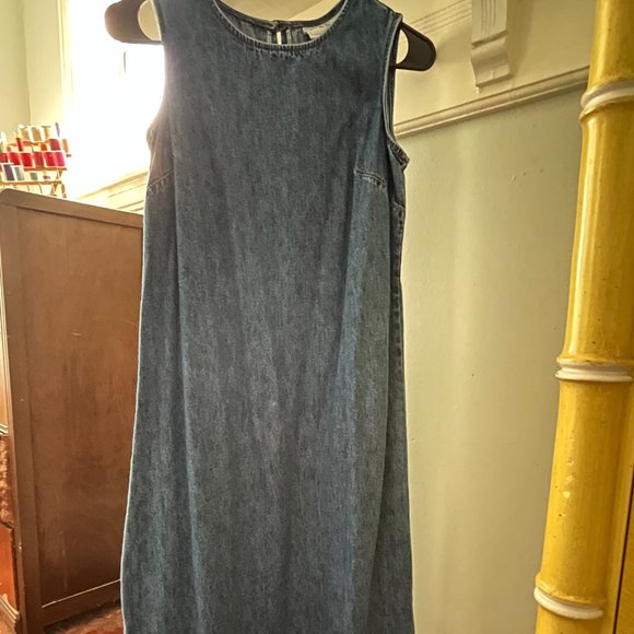 Vintage 1990/ 2000s Denim Embroidered Dress and Jean Jacket - Picture 10 of 12